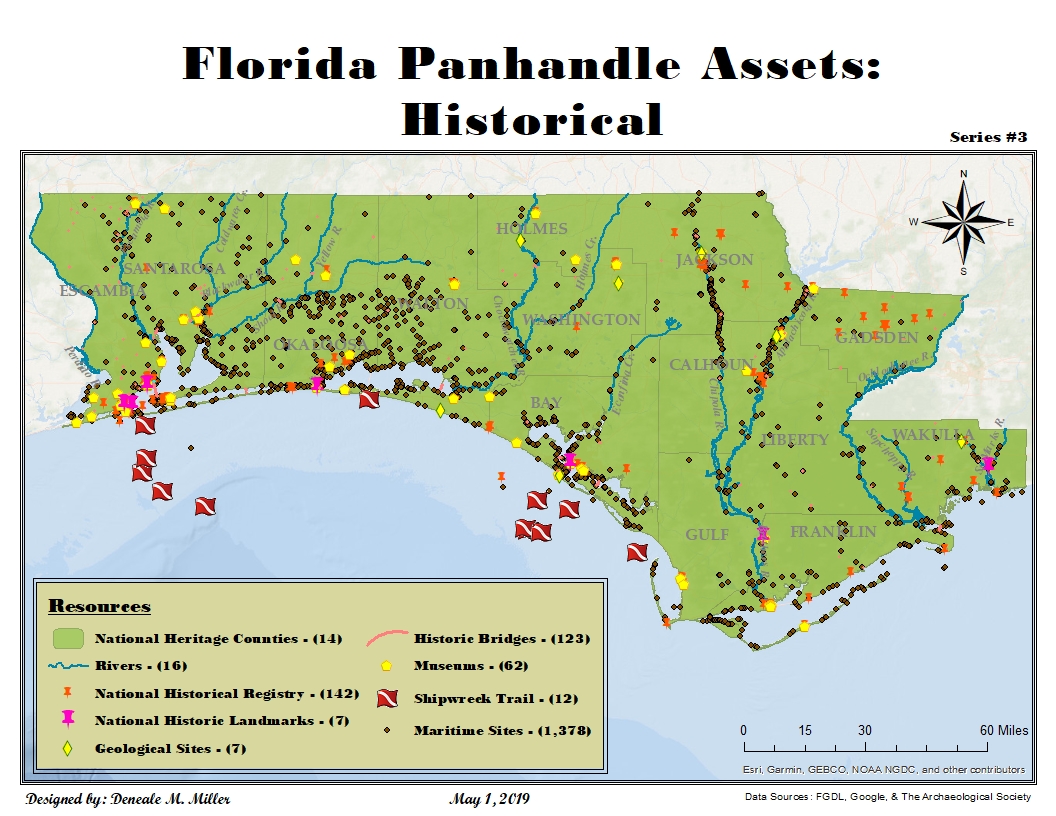 Figure 1. Florida panhandle historical assets.