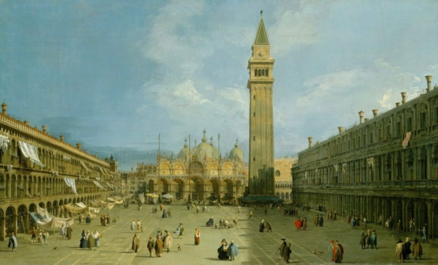 Figure 5. “Piazza San Marco” by Canaletto. 1720s. The Metropolitan Museum of Art.